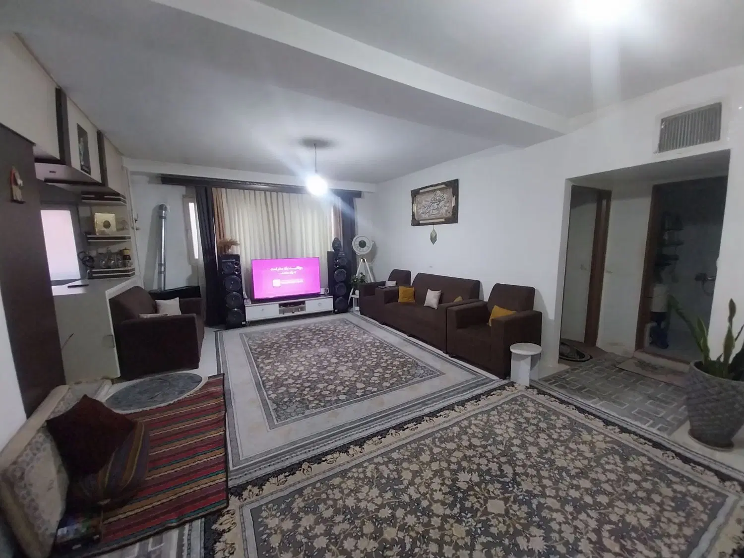 ۹۰ متری،دوخواب،فول امکانات وام دار،سه بانده