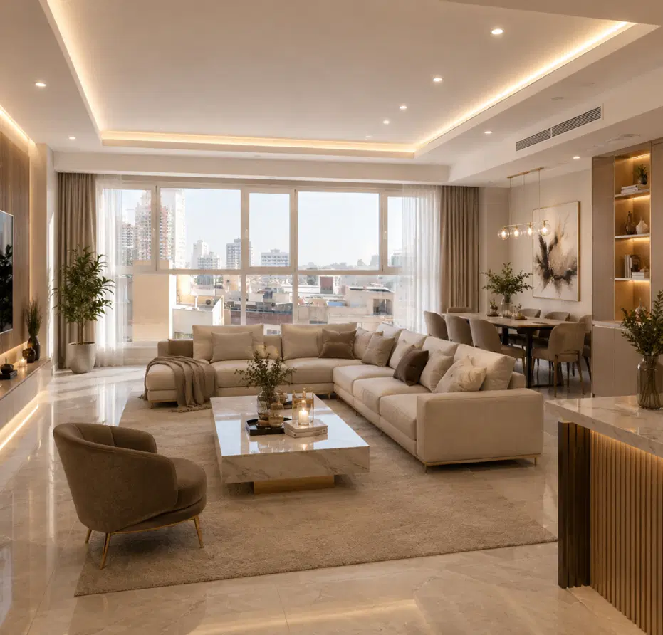 ۹۸متر اپاتمانِ ۲خواب امکانات کامل کابینت به روز
