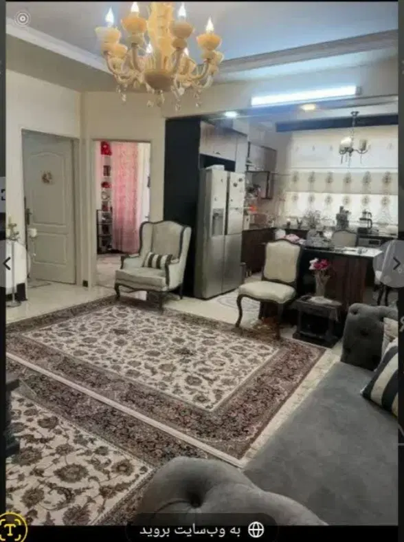 ۷۶دو خوابه شاد اباد کوی هفده شهریور اول جنوبی پ