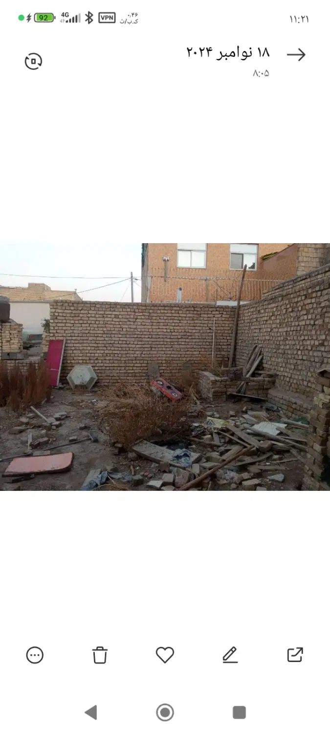 زمین مسکونی 158 متری