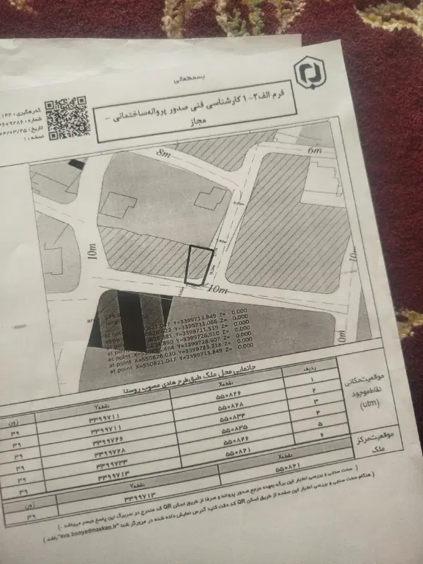 فروش یک قطعه زمین به متراژ 180متر