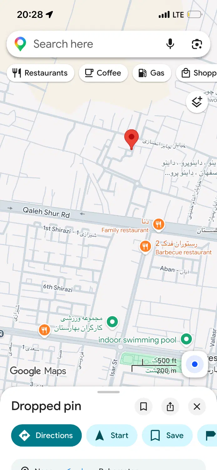 زمین ۲۱۰ متری قلعه شور روبه رو ایثار