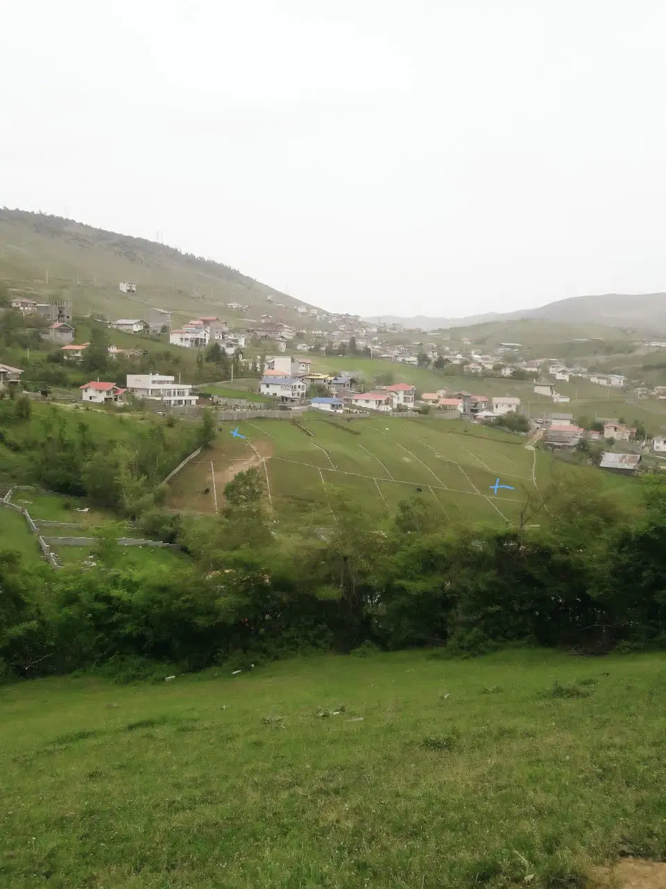 قم چهارمردان فروش دو قطعه زمین در کلاردشت