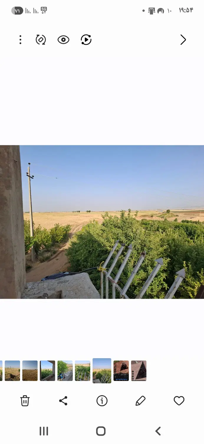 ۷ هکتار زمین دارای چاه عمیق و آبیاری بارانی و باغ