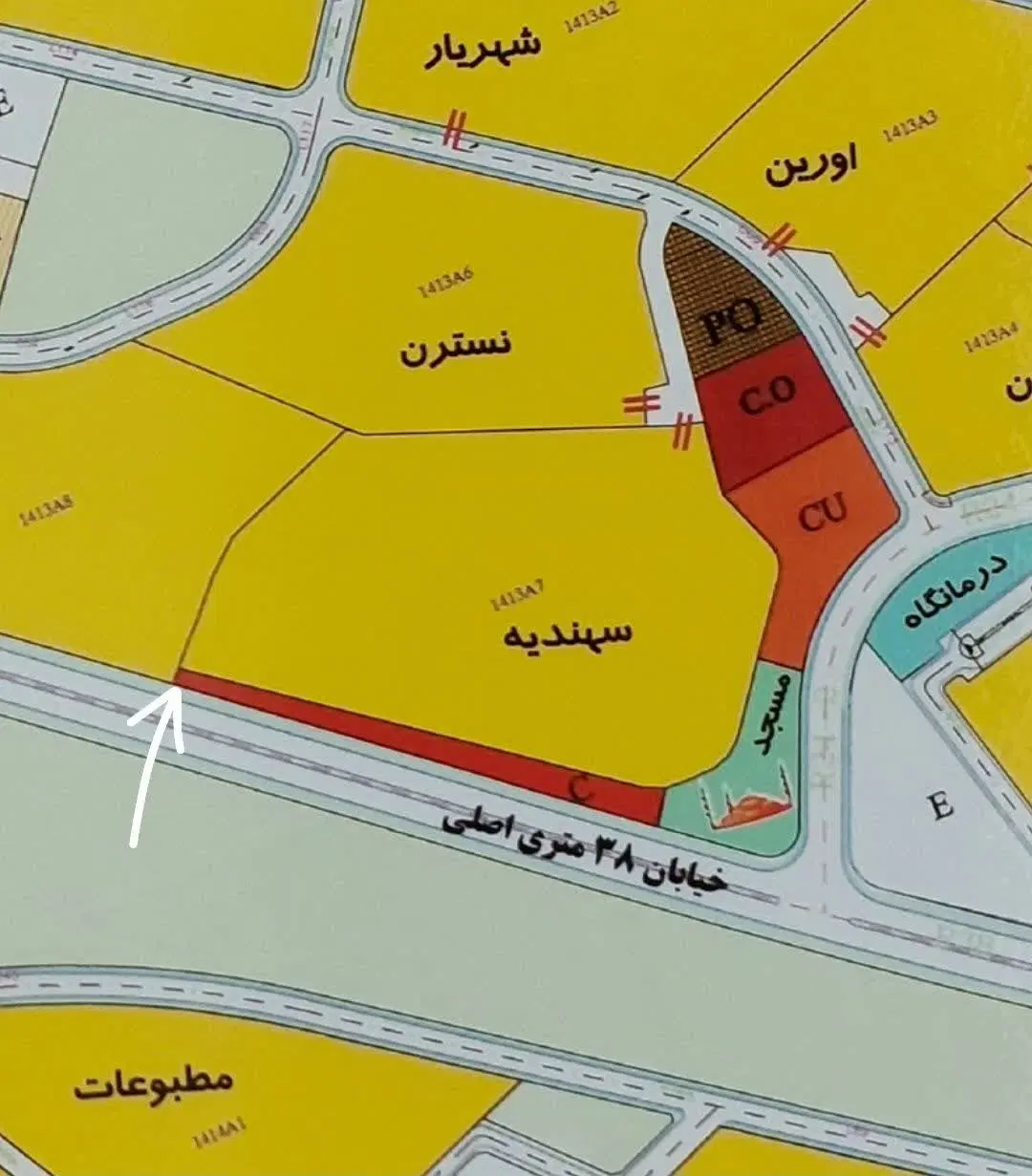 یک قطعه زمین تجاری