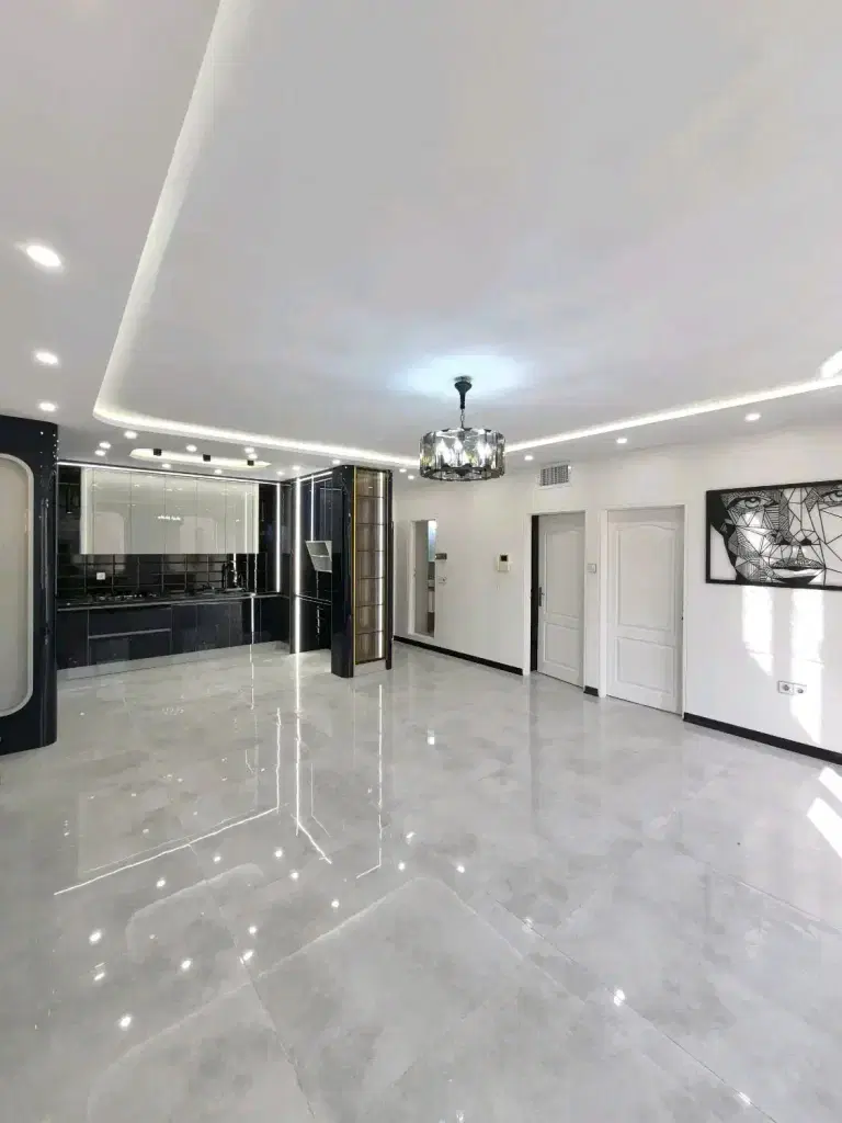 واحد ۶۹ متری نما تراورتن گلس دو خواب بازدید خرید