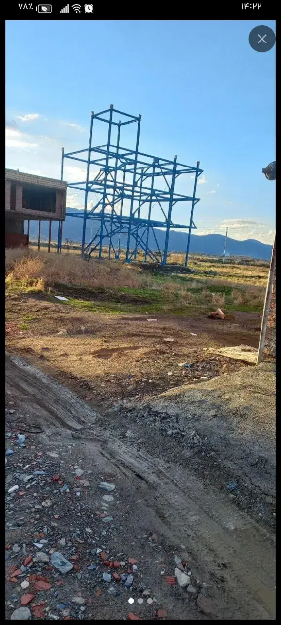 زمین مسکونی شناژ ۱۴ ریشتری  انتهای۱۶ متری ترمینال