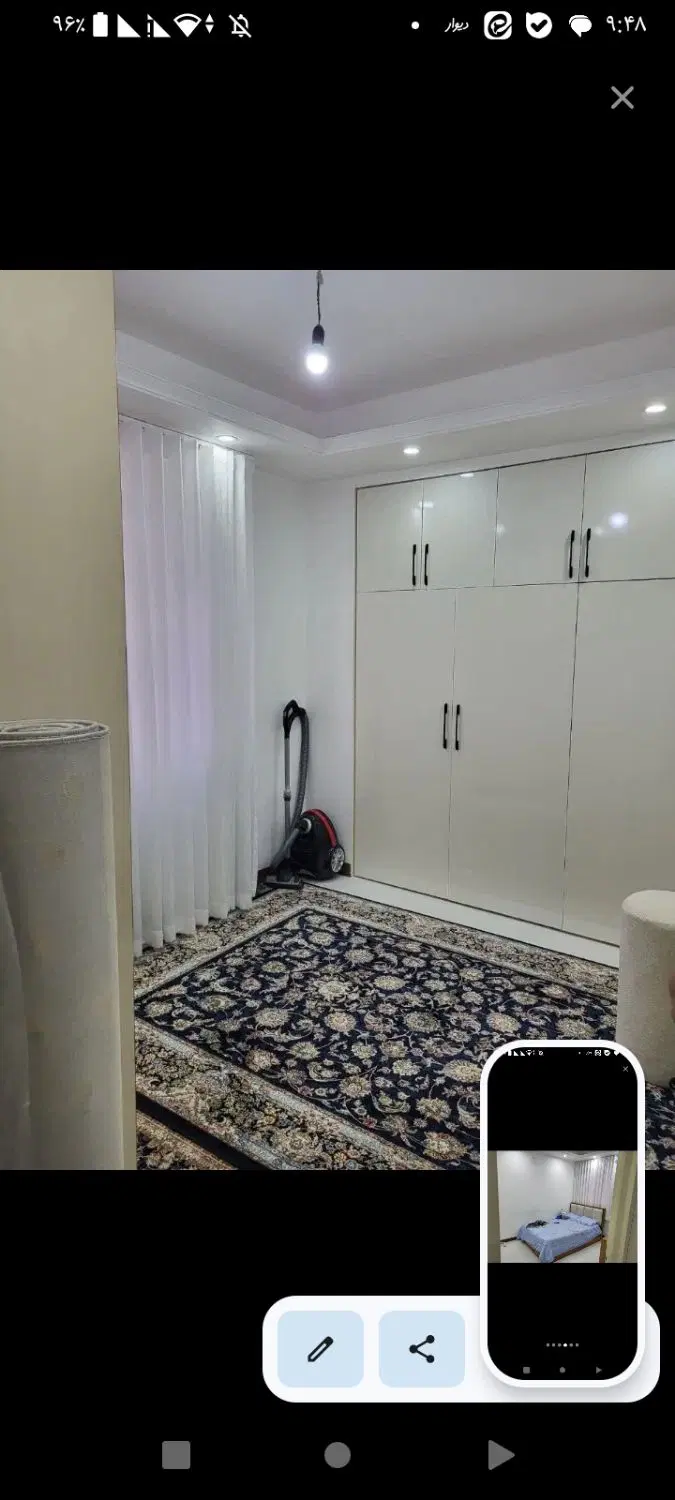 آپارتمان 108مترتک واحددارای پارکینگ آسانسور انباری