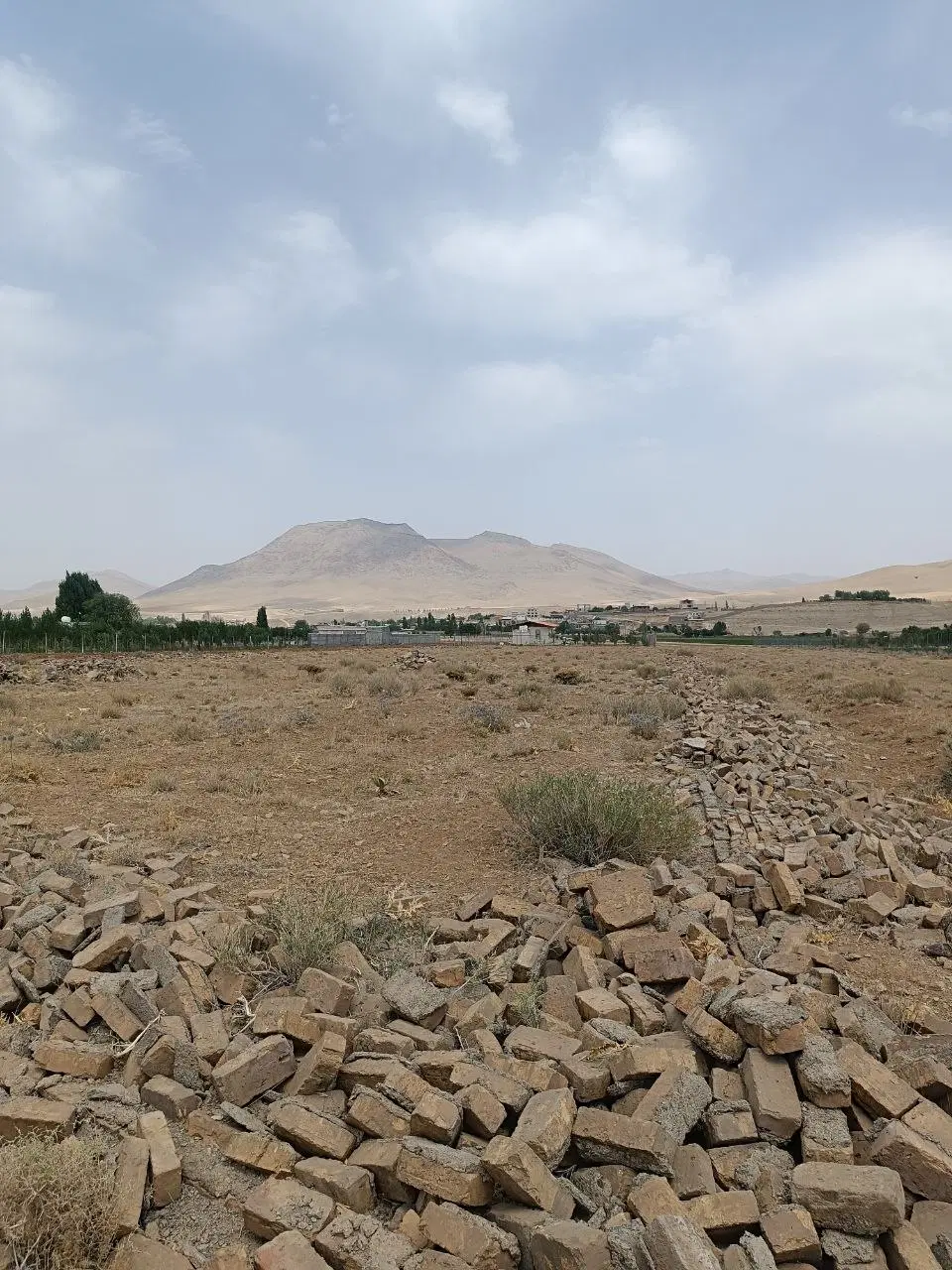 ۱۵۰۰متر زمین بعد از گلشن آباد بر جاده اصلی