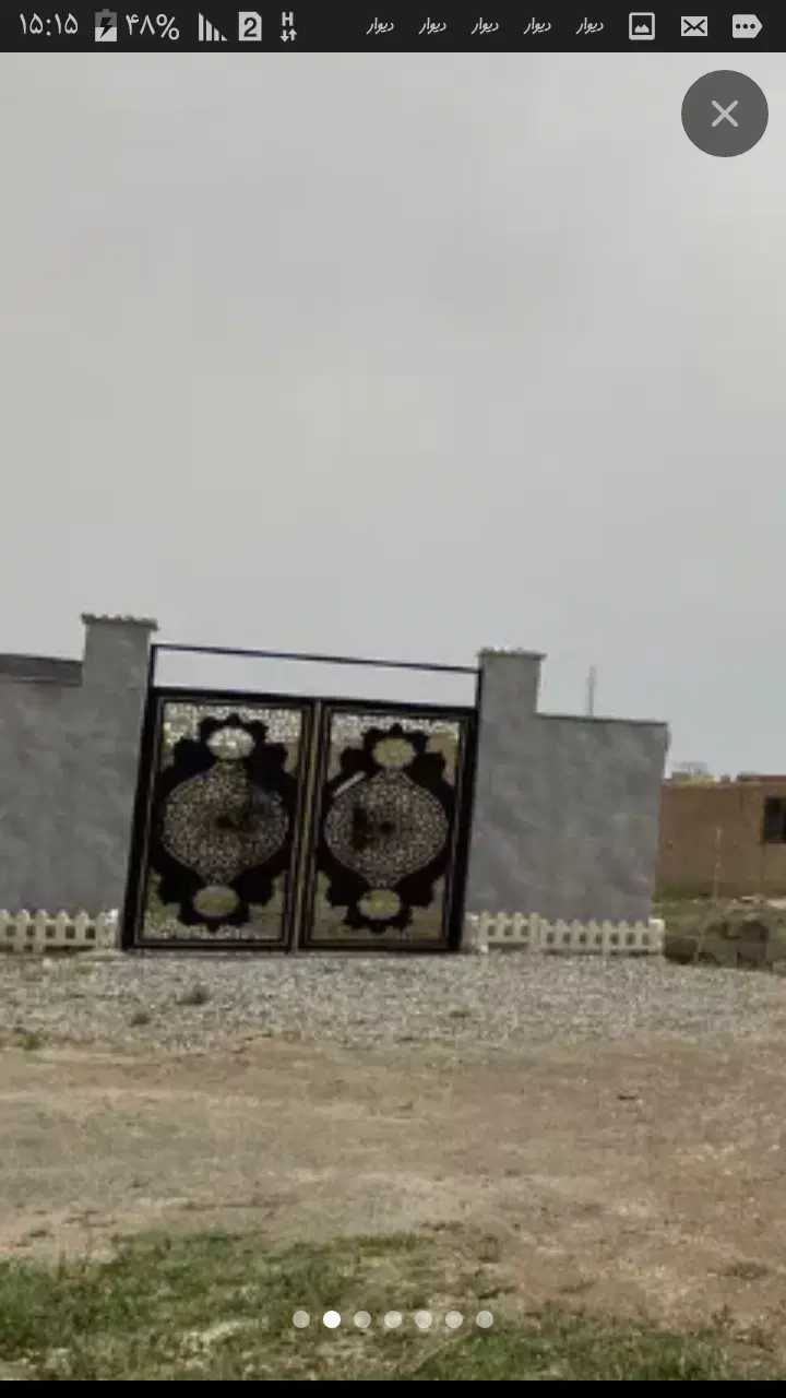جوشق 22هکتار با3چشمه 1900 درخت و مرغداری
