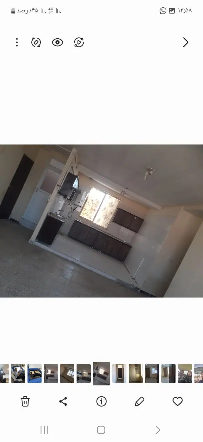 مسکن مهر اجاره طبقه 3 بعد پل سمت چپ تکمیل