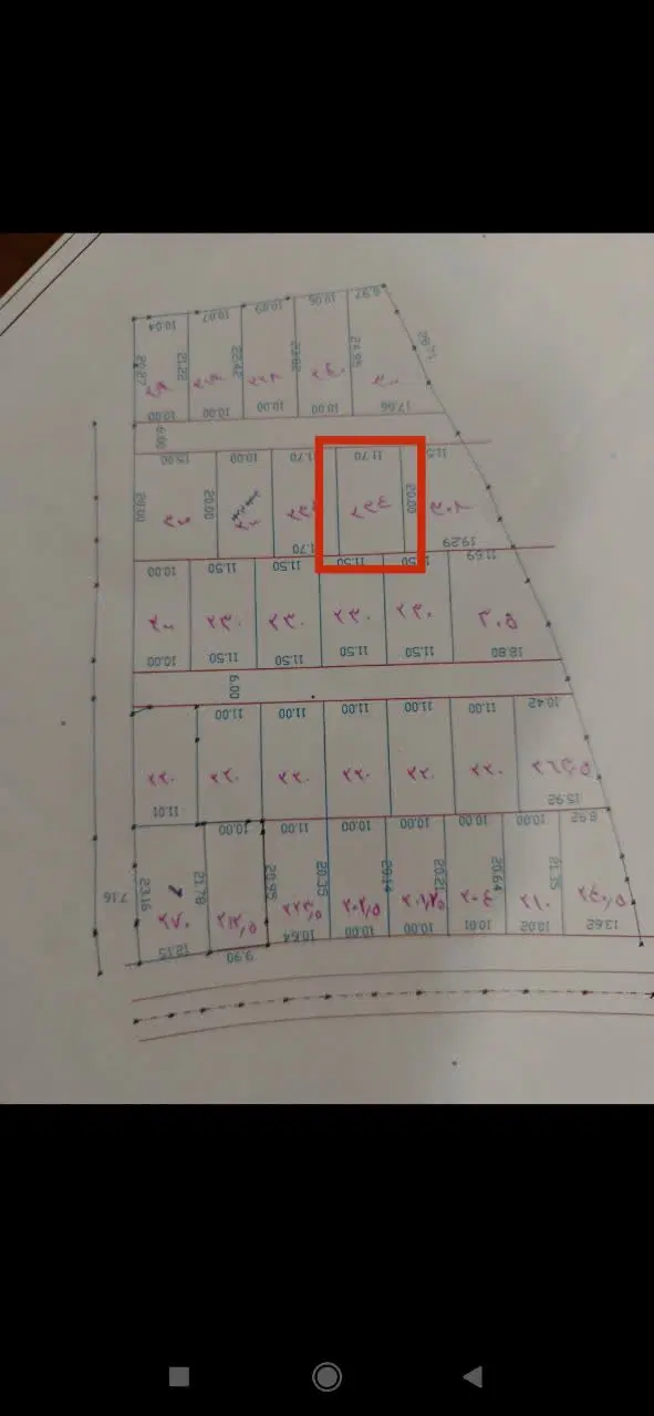 زمین مسکونی شش بهره