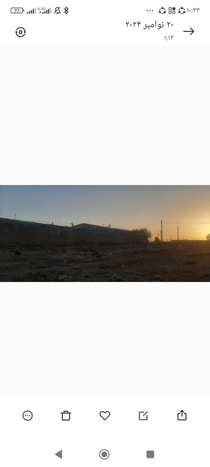 زمین ۵۰۰ متر در روستای ایناللو روبروی جاده سرعین