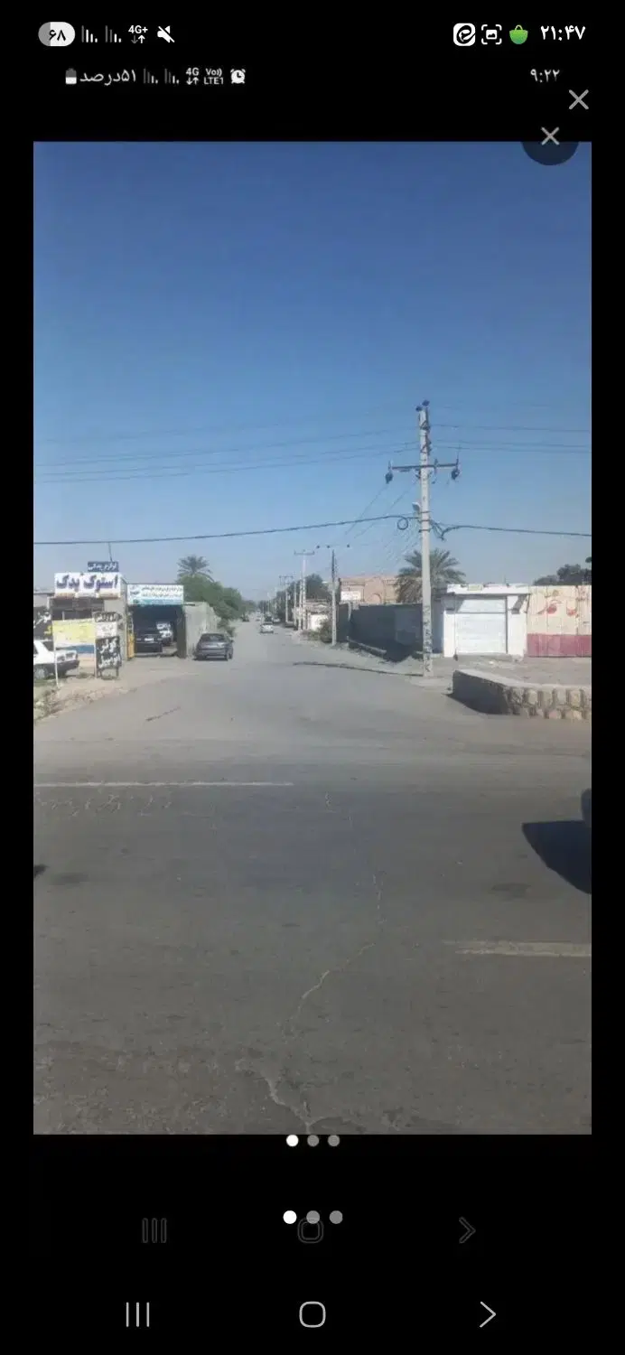 زمین شهرک نظمیه خیابان  اخر کوچه لب جاده کهنوج