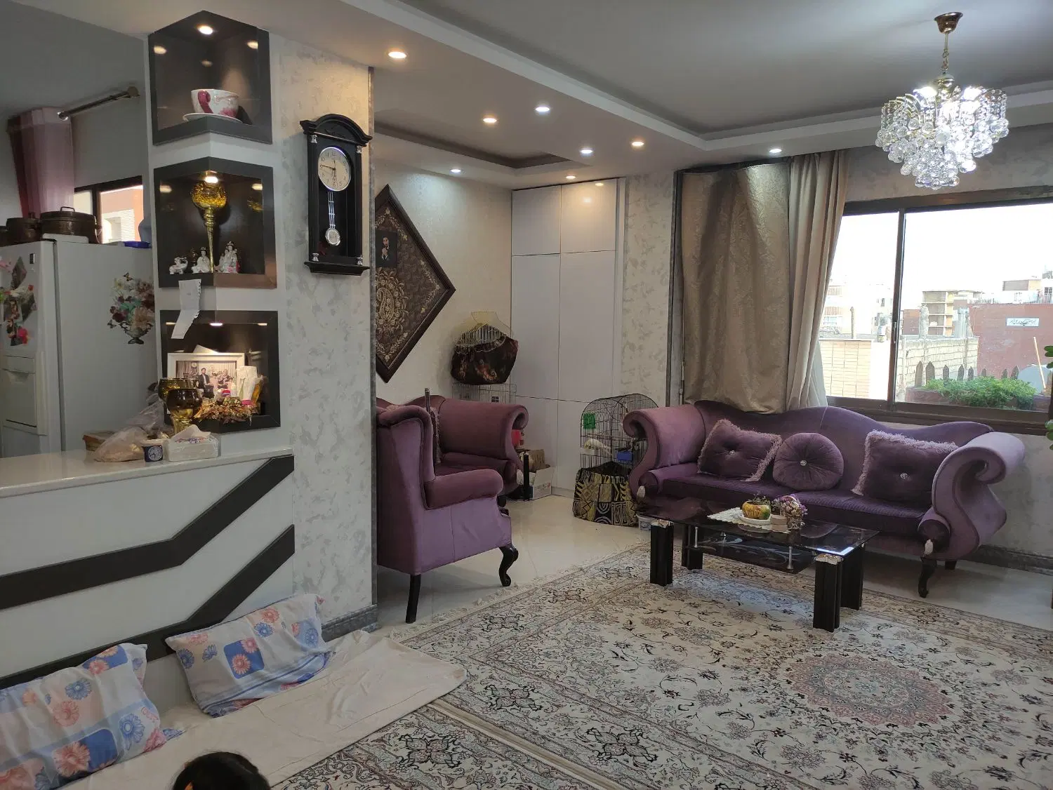 آپارتمان دوخوابه ۱۱۰متری غرق نور