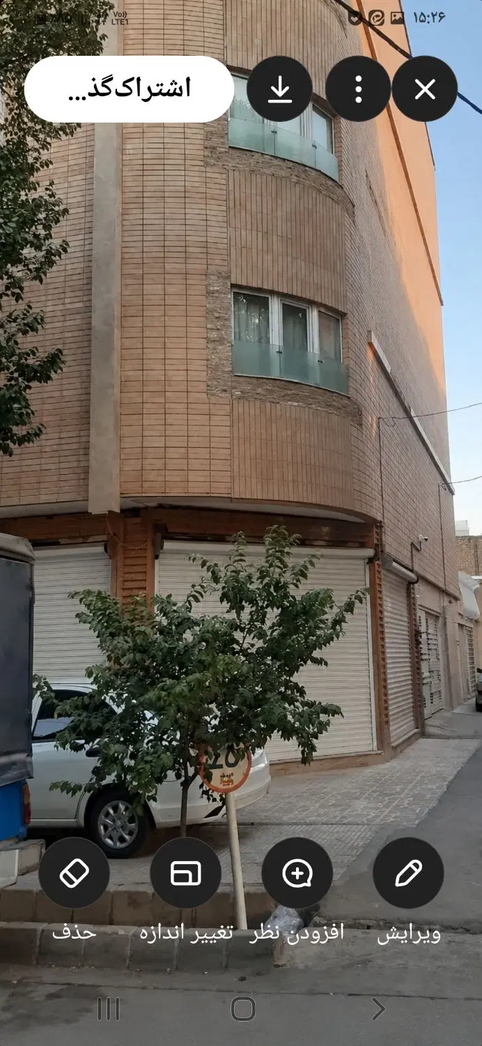 ۱پارتمان ۱۱۱متروسه دهنه مغازه و زیرزمین تجاری
