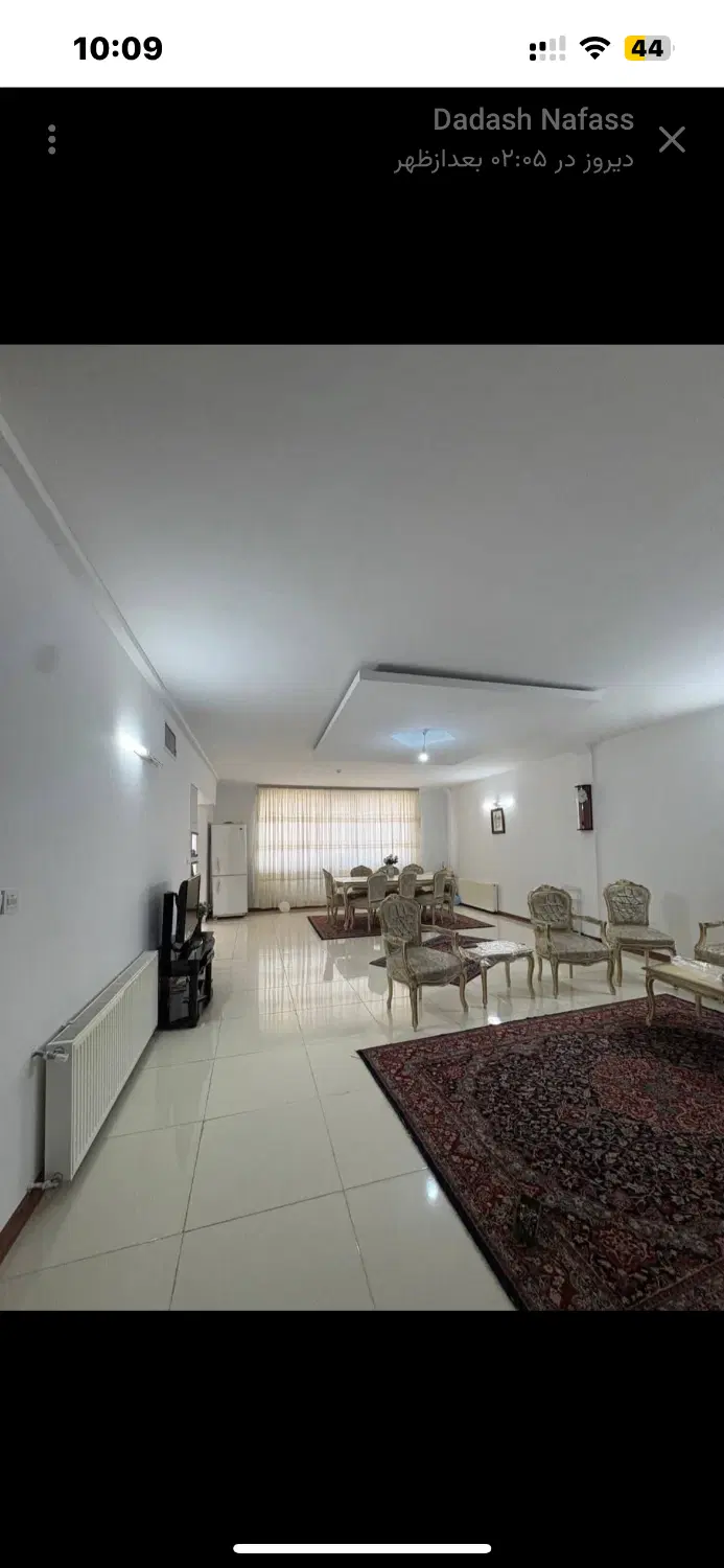 اجاره روزانه اپارتمان ۱۲۰ متری نوساز و تمیز