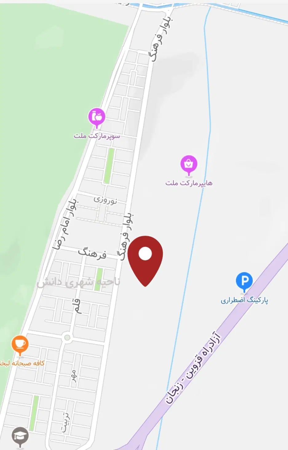 زمین فاز ۳ شهرک دانش جنوبی