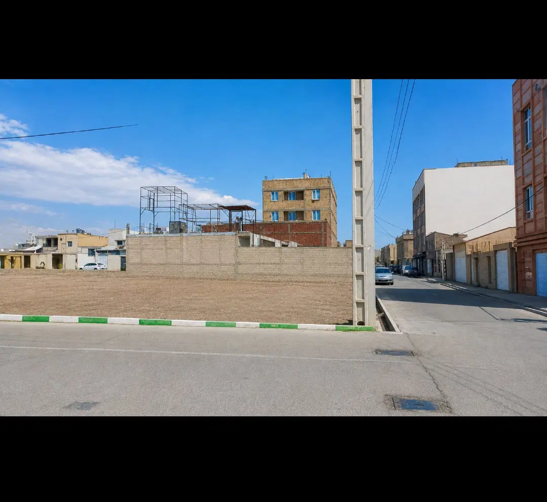 زمین دو بر مسکونی  ۱۸۷ متر  با دستور نقشه چیتگر