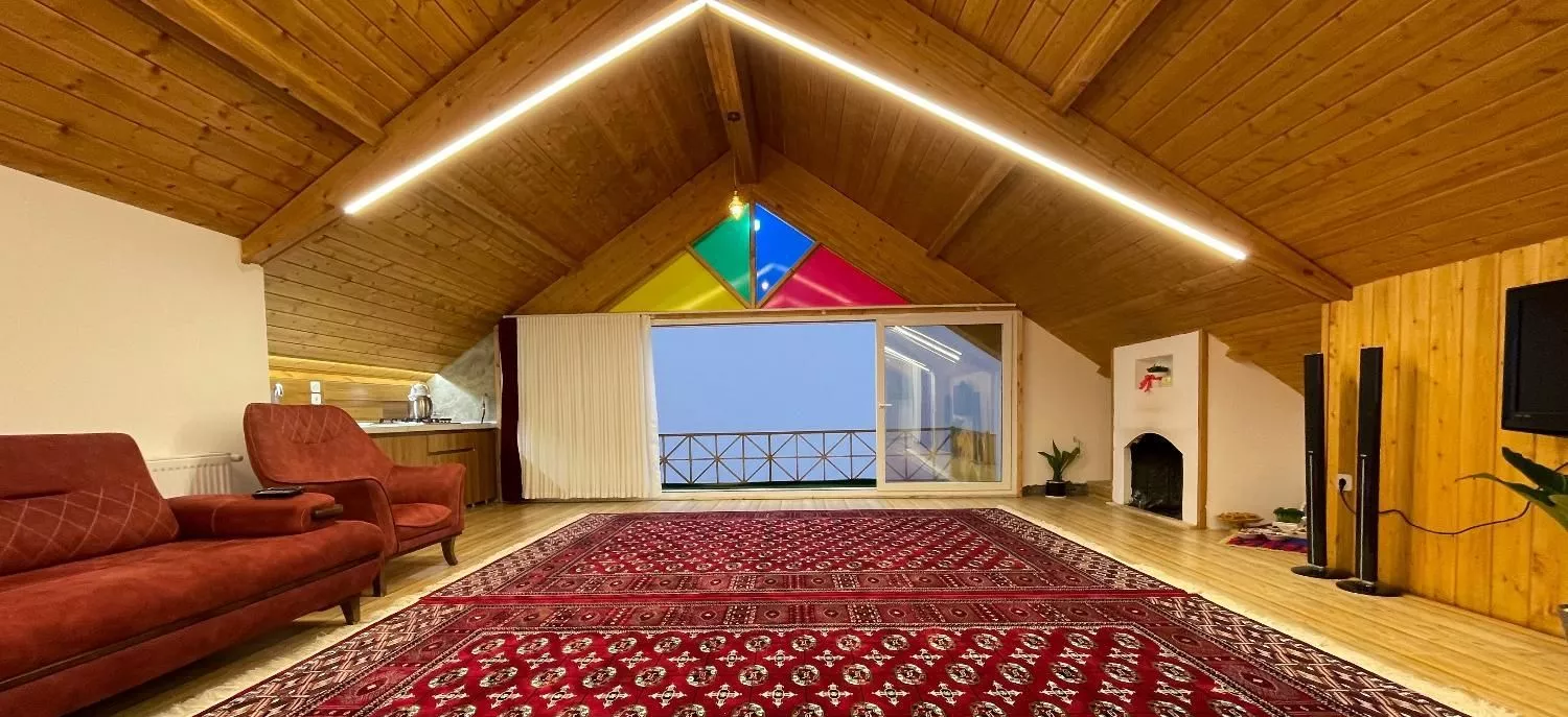 اقامتگاه چوبینه کلبه چوبی جنگلی دوخواب vip