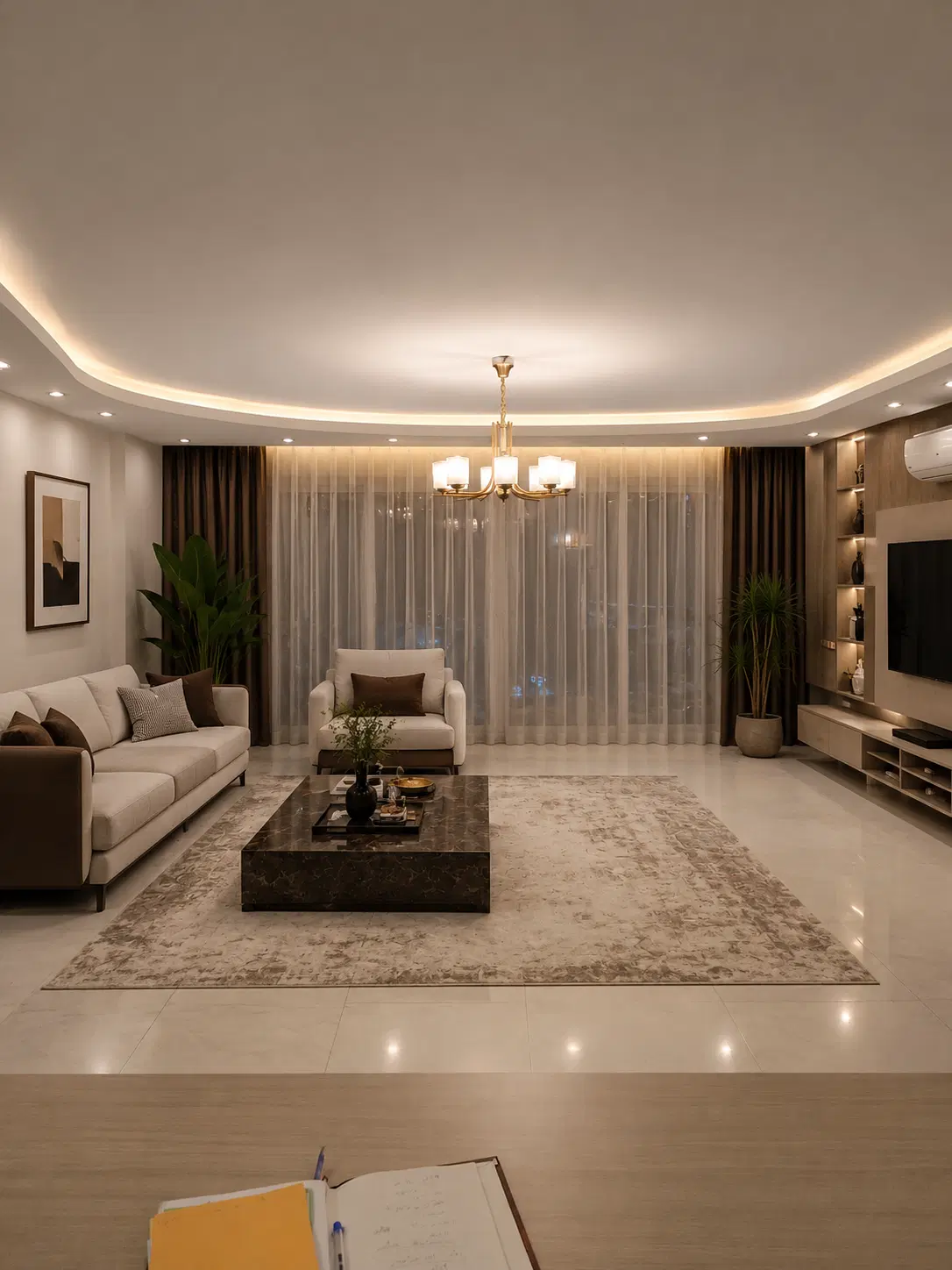 ۱۴۵مترباغ زیار_۳خواب مستر_ویو ناژوان وصفه