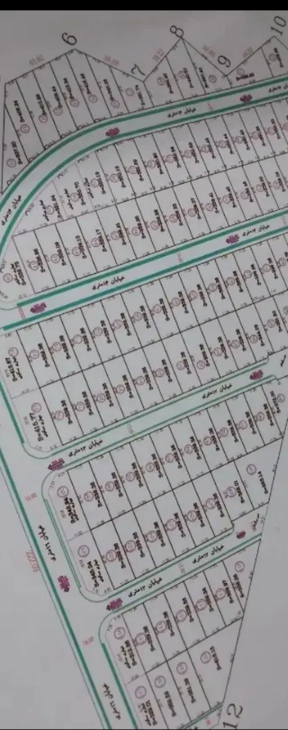 زمین بالا دانشگاه سند تک برگ (نیم دانگ)