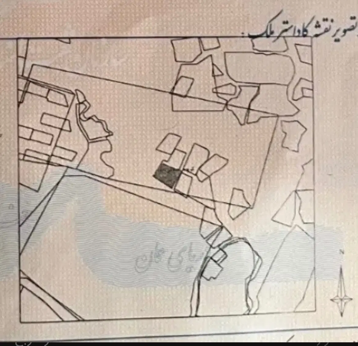 زمین شمال مسکونی ۸۱۸ متر زمین تنکابن