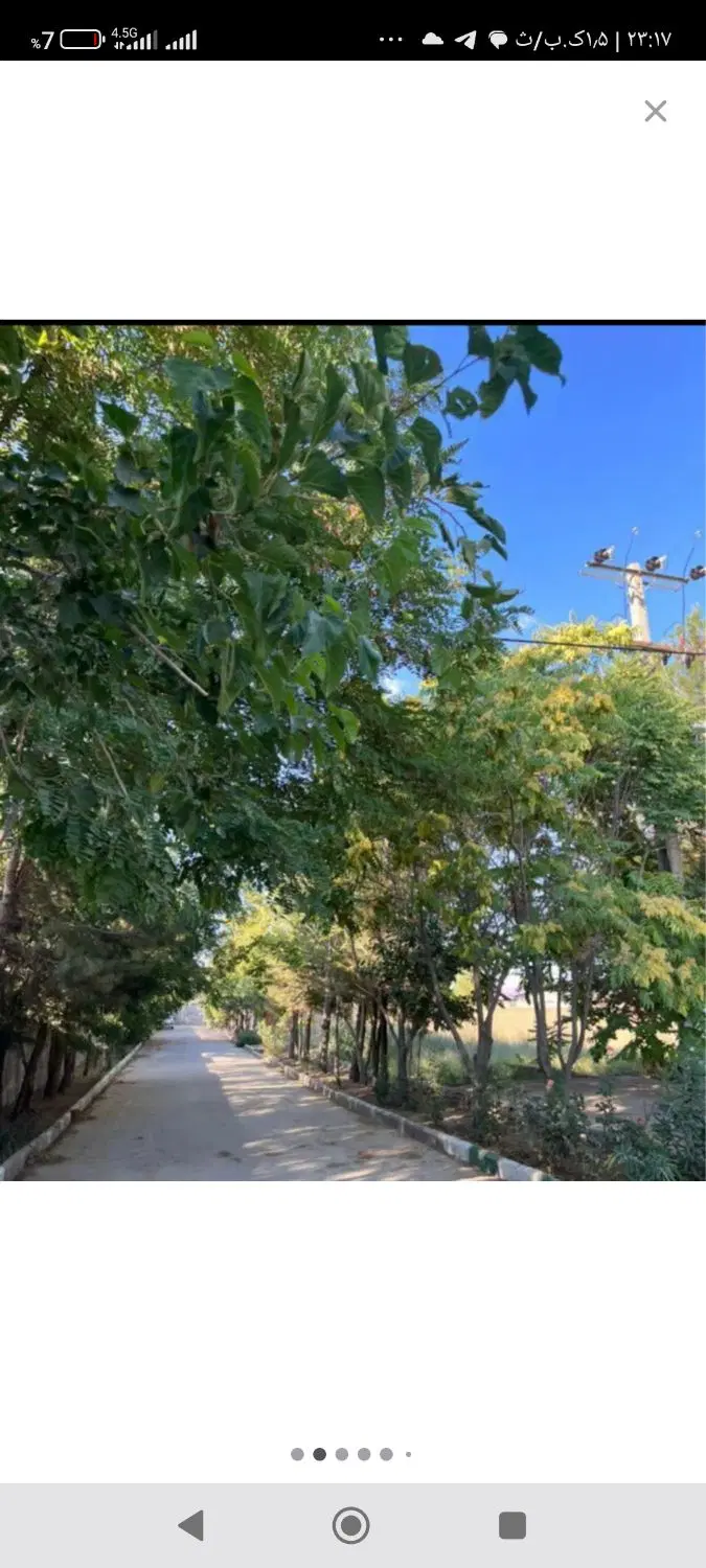زمین باغچه سندملکی تک برگ پیامبراعظم جاده سنتو