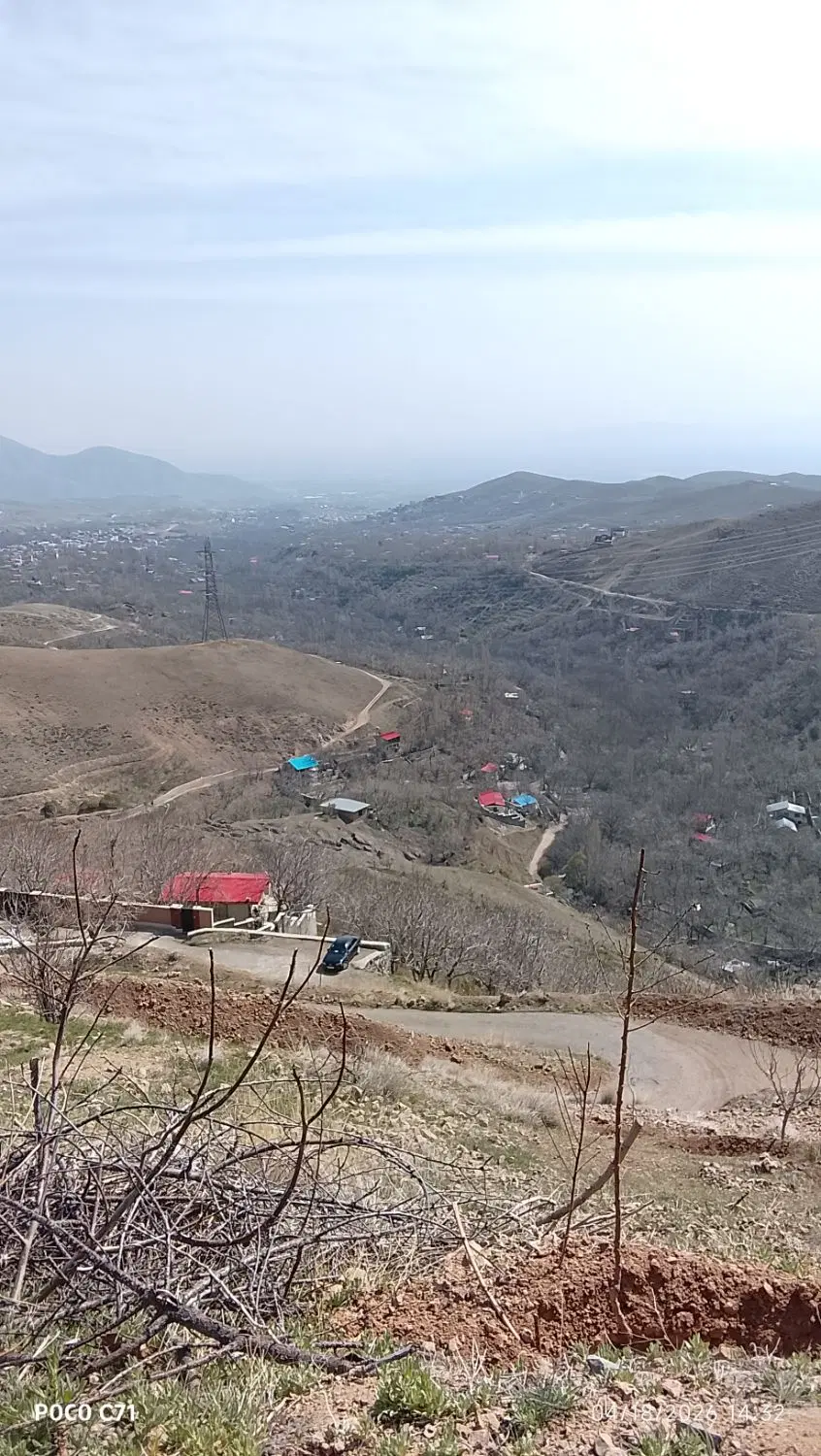 ۴۷۰ متر زمین بالای دربند ولیان ( روستای بام البرز)