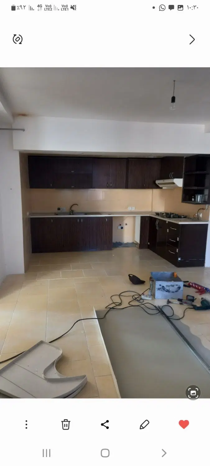 آپارتمان ۹۲ متر درحد کلیداول ۲ خواب  مهرشهر