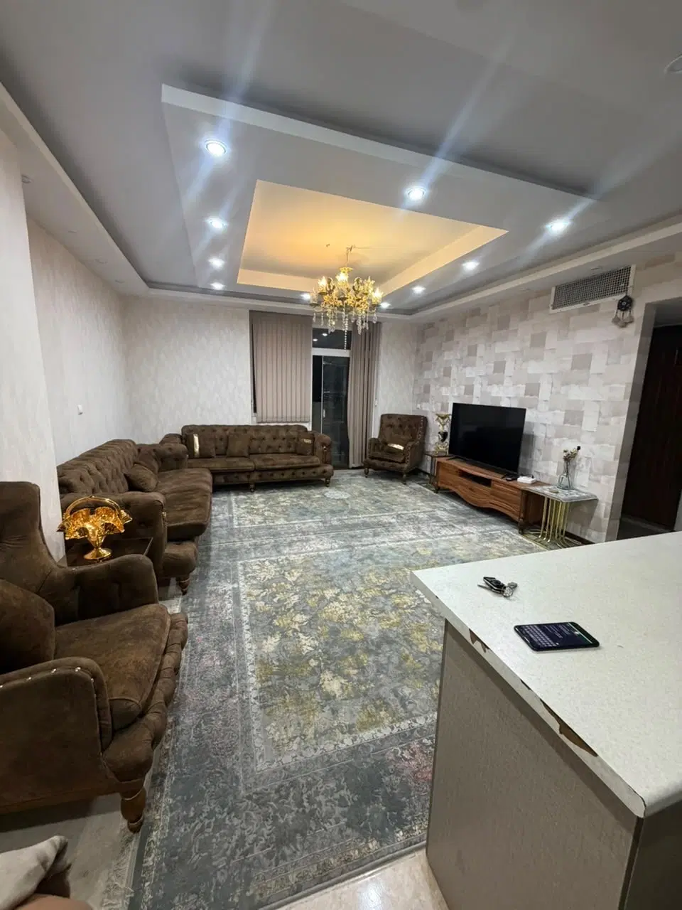 آپارتمان دوخوابه ۱۲۵متری تکمیل سند تک برگ