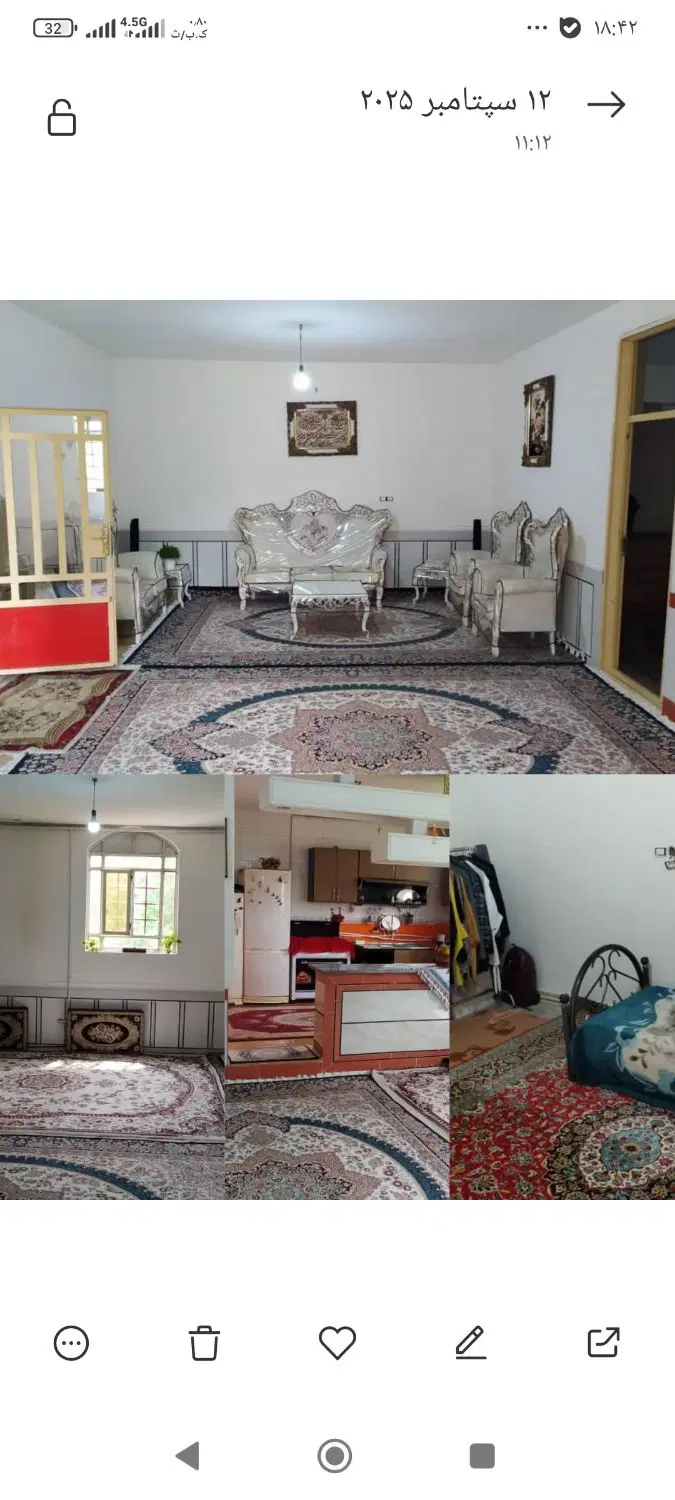 خانه دو طبقه با زیر زمین  انتهای بلوار شورا