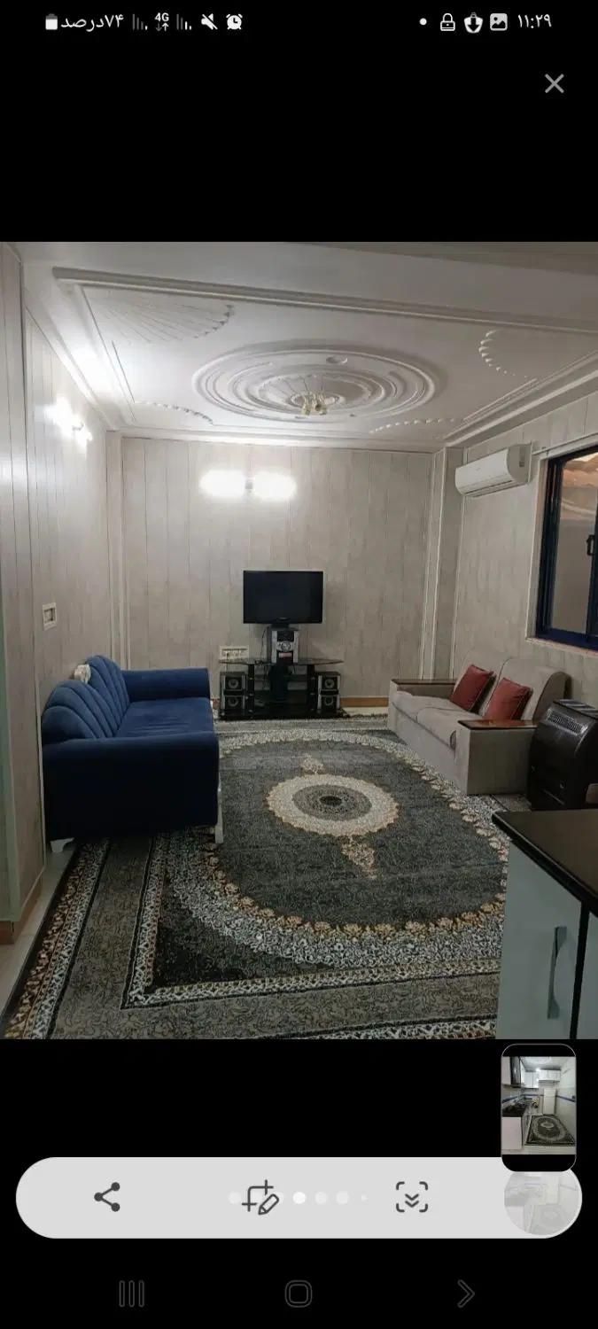 سویت مبله داخل شهر مستقل مجزا ۵۵م شیک خوشساخت تمیز