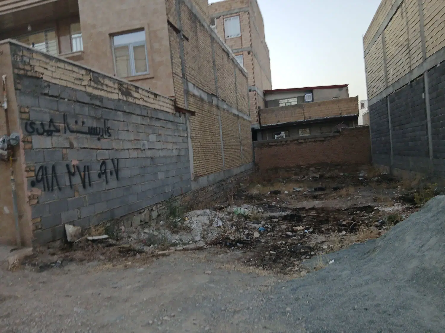 زمین شهرک بهار آزادگان سمت شهرک بسیج