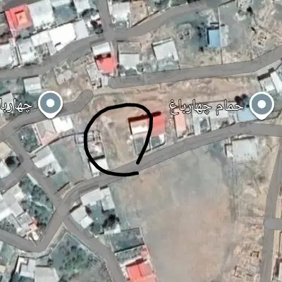 زمین روستای چهارباغ