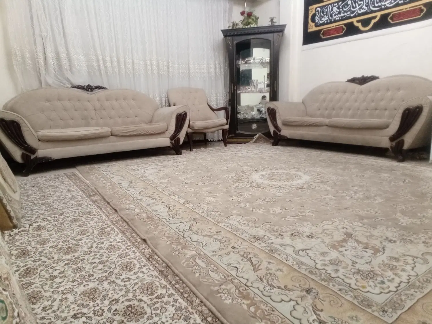 سند تک برگ رو به نما سالن و اتاقهاپرده خور