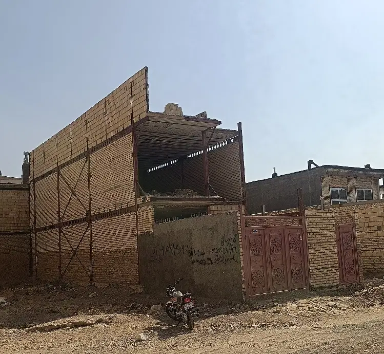 خانه ویلایی دوطبقه سفت کاری اسکلت فندانسیون