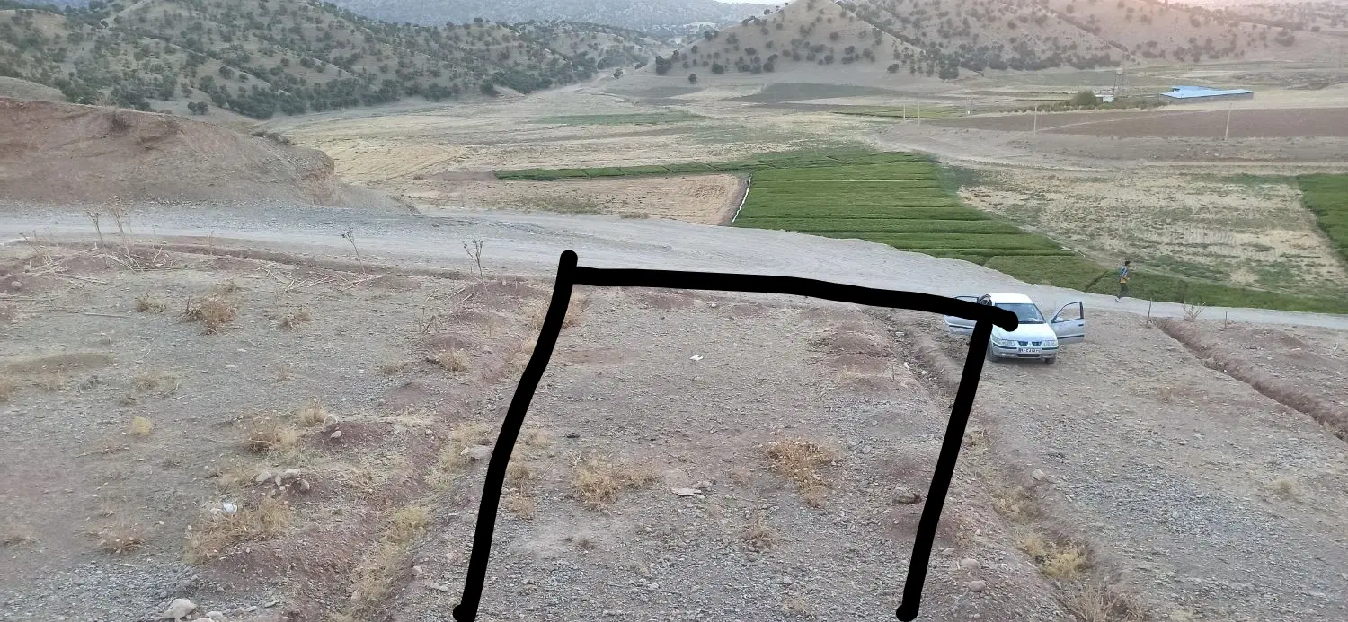 زمین ۲۵۰ متری روستای چم انجیر