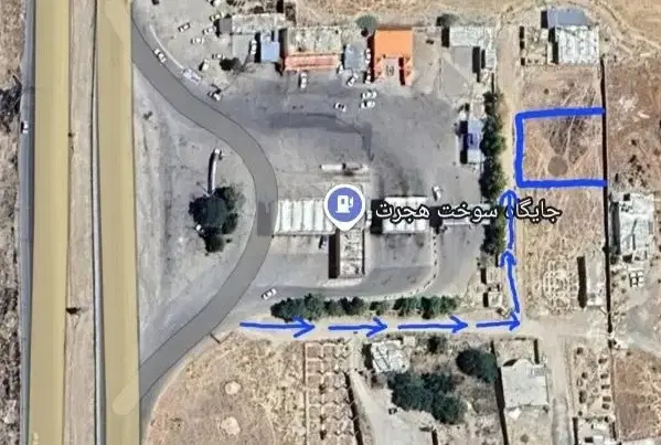 زمین مسکونی دشتروم پشت پمپ بنزین معصومی