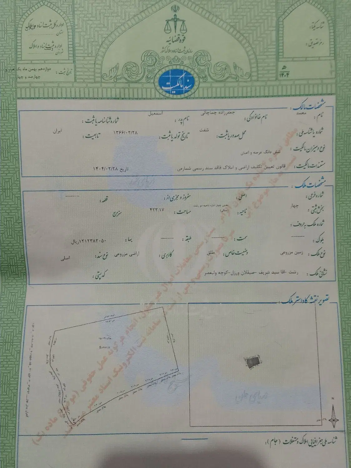 یک قطعه زمین