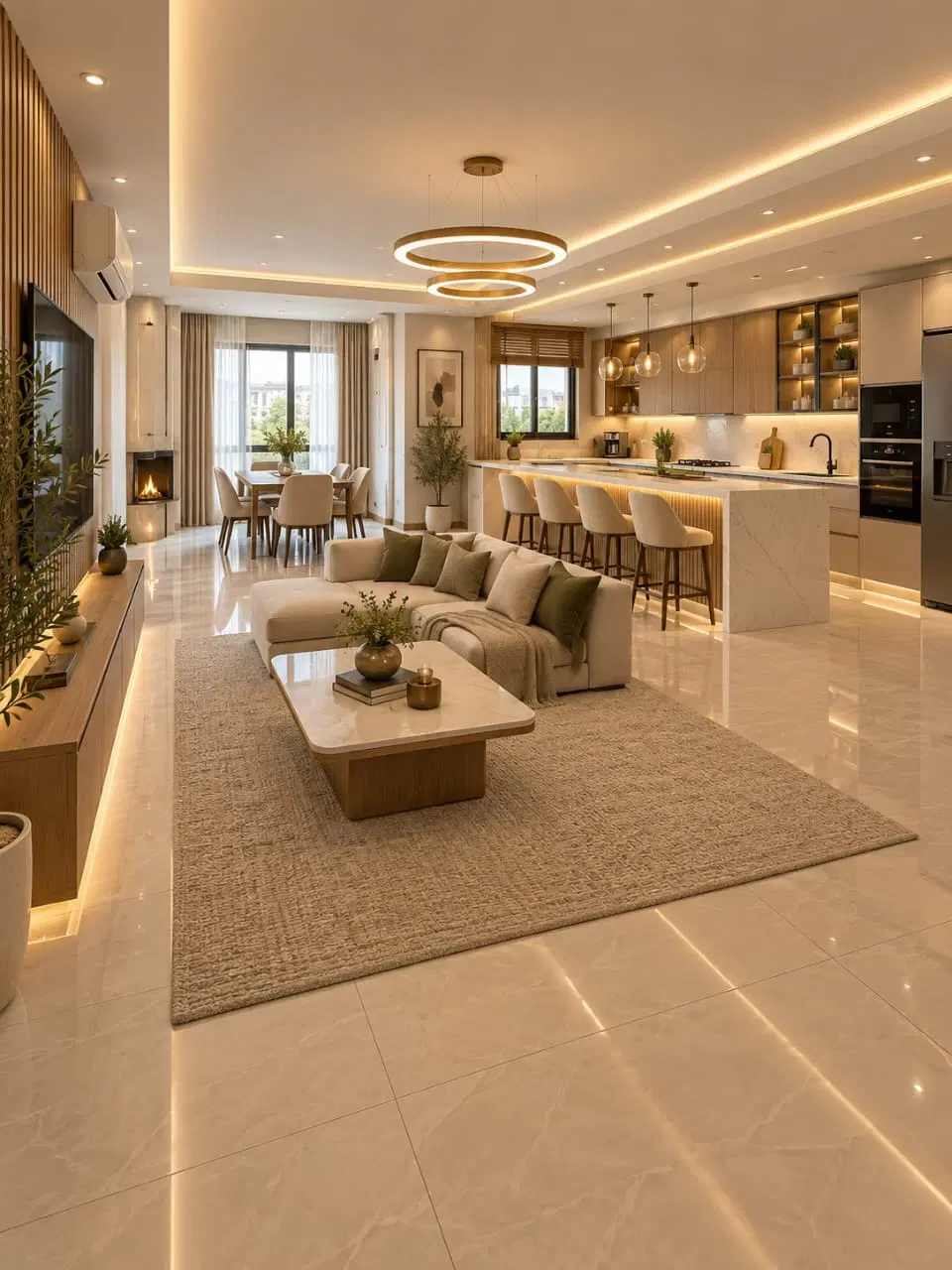 آپارتمان ۱۳۸ متر _۲ خواب _سالن بزرگ *قدوسی غربی*