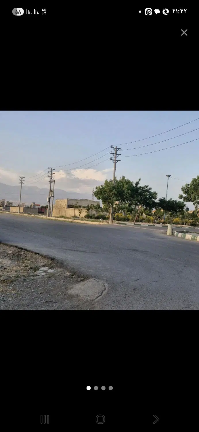 زمین ۴دیواری۳۰۰متری ، بر خیابان قهجاورستان