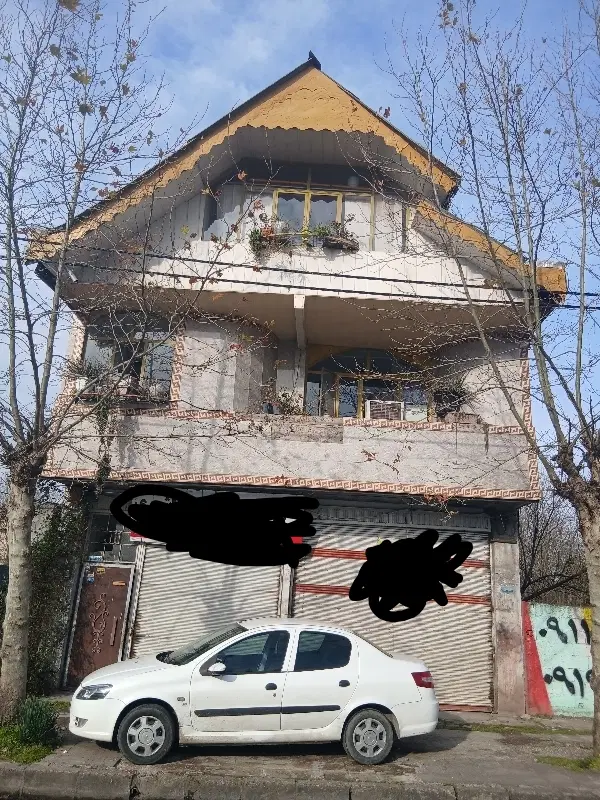 ۸۰ متر زیر بنا تجاری مسکونی لبه جاده لشت نشا