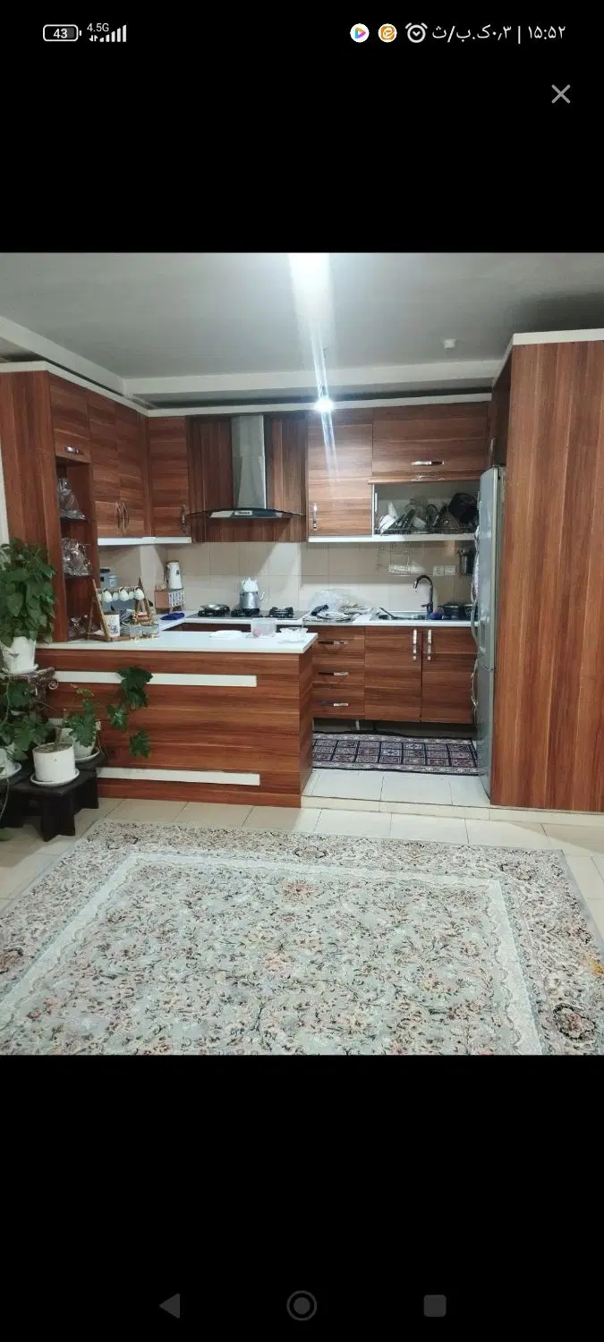 80 متر دو خواب طبقه سوم رهن 650م قابل تبدیل هزاره