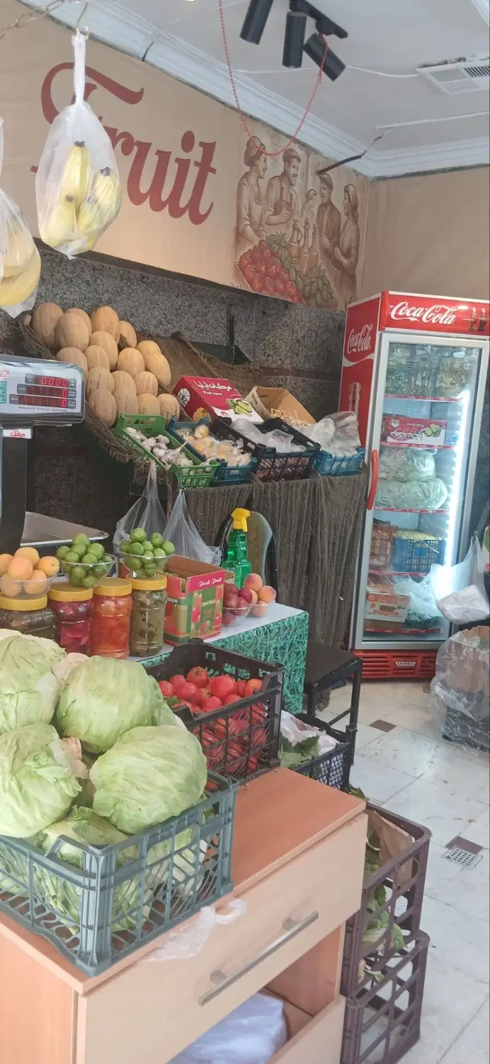 ۲۰ متر مغازه میوه فروشی فعال