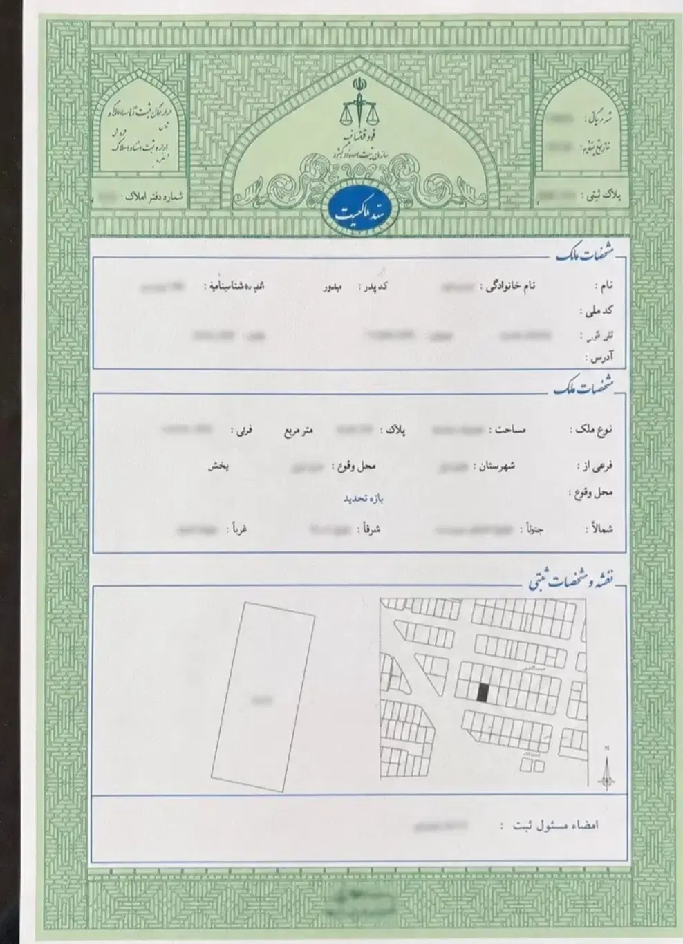 زمین سند شش دنگ