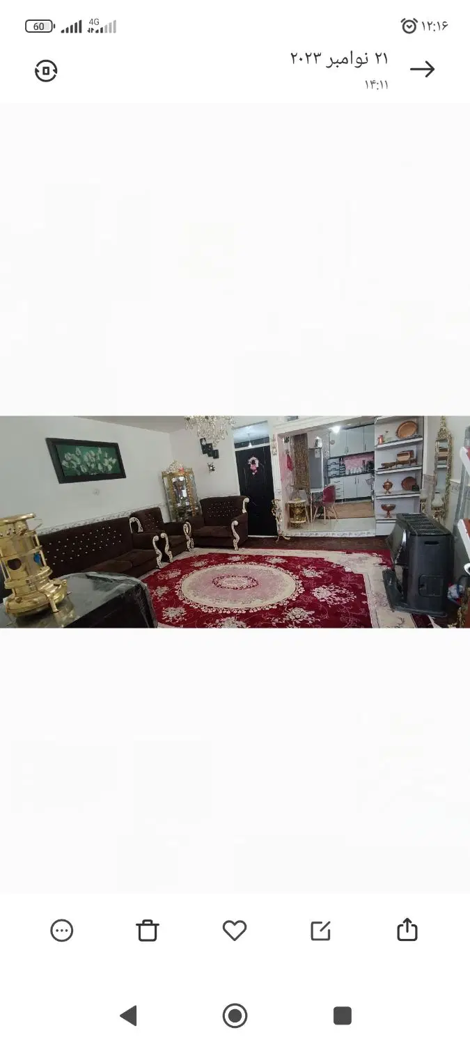 ساختمان دوطبقه زیرزمین دار طبقه بالا یه اطاق