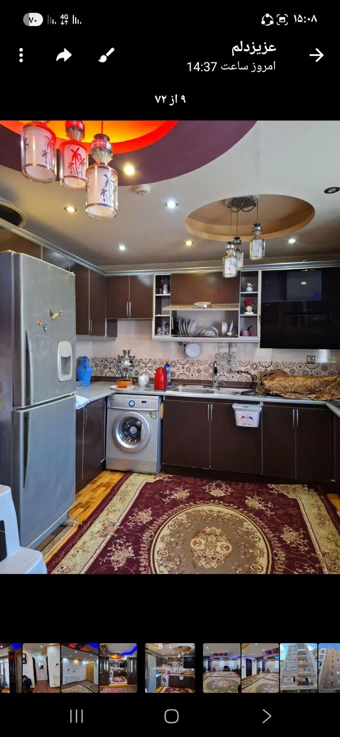 اردبیل شهرک سینا فاز۱ خیابان عطار۳ طبقه۳ ازطبقه ۶