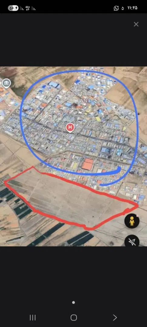 فروش زمین جنب شهرک صنعتی بزرگ شیراز پروژه کوثر