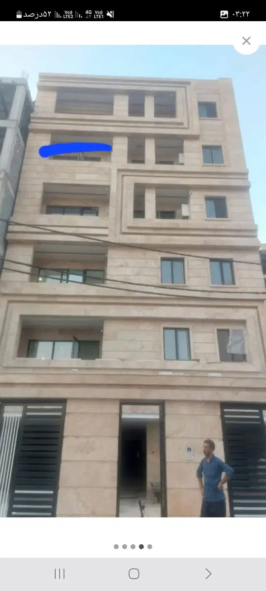 یک واحد آپارتمان۷۸متری مهرشهرفاز۴طبقه ۴از ۵طبقه